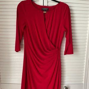 Red Ralph Lauren Dress, size 10